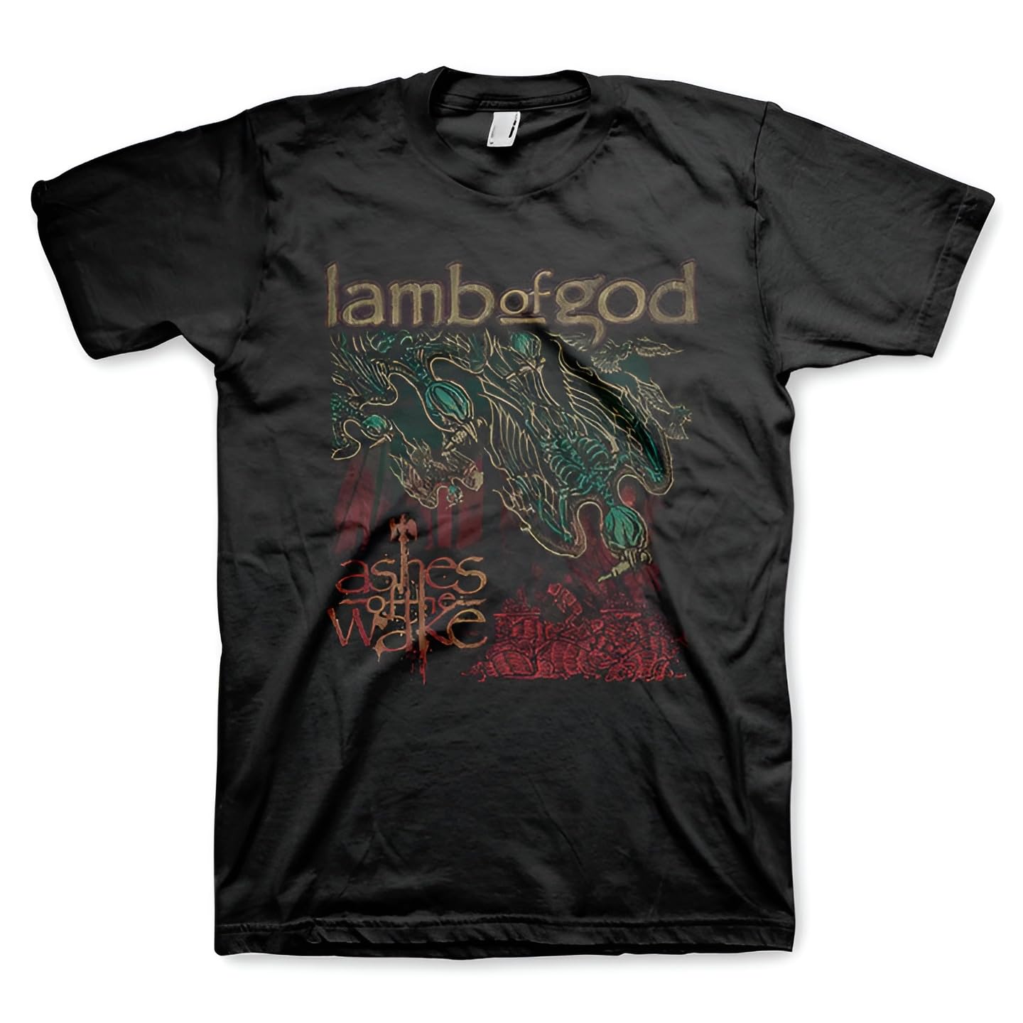 Lamb of God Men's Ashes of The Wake Album Cover T-Shirt Black